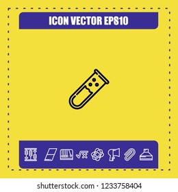 Tube icon vector