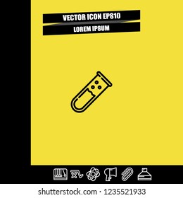 Tube icon vector