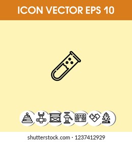 Tube icon vector