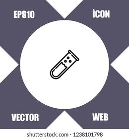 Tube icon vector