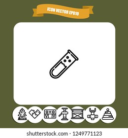 Tube icon vector