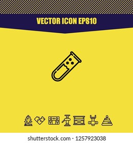 Tube icon vector