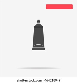 Tube icon. Vector concept illustration for design.