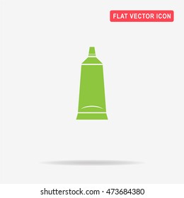 Tube icon. Vector concept illustration for design.