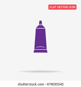 Tube icon. Vector concept illustration for design.