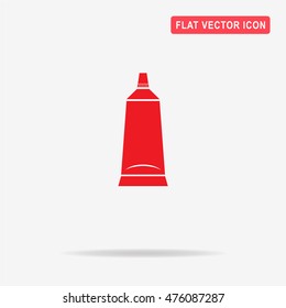 Tube icon. Vector concept illustration for design.
