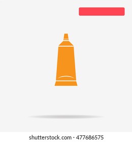 Tube icon. Vector concept illustration for design.