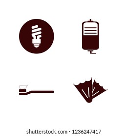 tube icon. tube vector icons set flippers, drop counter, fluorescent bulb and toothbrush toothpaste