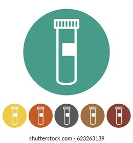 Tube icons set.Vector illustration
