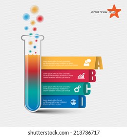 Tube infographic ,vector