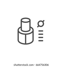 Tube insulation line icon