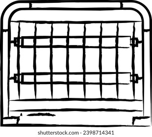 tube killer hand drawn vector illustration