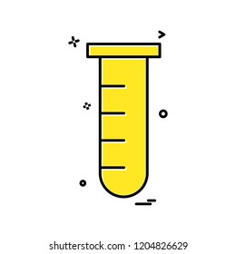 tube lab icon vector design 