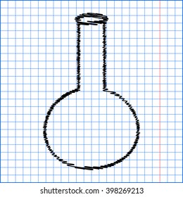 Tube. Laboratory glass sign