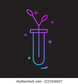 tube leaf icon vector design