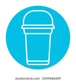 Tube line icon. Vector isolated element. Editable stroke.