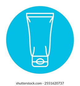 Tube line icon. Vector isolated element. Editable stroke.