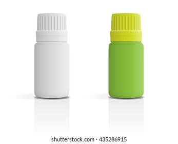 Tube with medications  for your design is easy to change colors Mock up