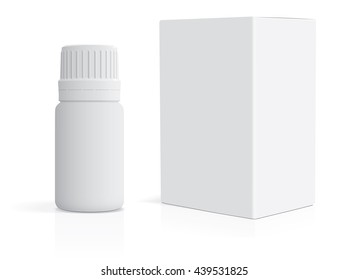 Tube with medications  for your design is easy to change colors Mock up Vector EPS 10