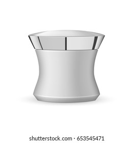 Tube Mock-Up For Cream Template. Vector illustration. Realistic white tube. For cosmetics, ointments, cream, glue. Realistic Cosmetic bottle can sprayer container. White tubular bottle template. 