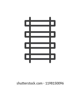 Tube rail vector icon 