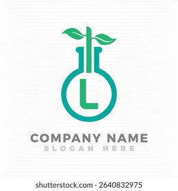 Tube reaction blended with initial letter logo. L logo design