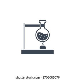 Tube Research related vector glyph icon. Isolated on white background. Vector illustration.