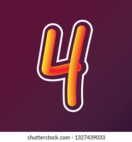 Tube script with 1 number