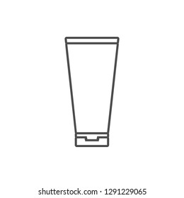 a tube of shampoo icon. Element of cyber security for mobile concept and web apps icon. Thin line icon for website design and development, app development