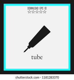 tube sketch vector icon