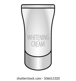 A tube of skin whitening cream.