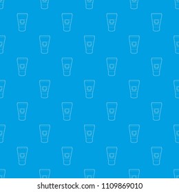 Tube with sunbathing cream pattern vector seamless blue repeat for any use