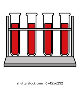 tube test with blood