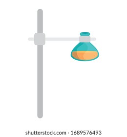 Röhrentest auf Brenner-Basis einzeln auf Icon-Vektorillustration