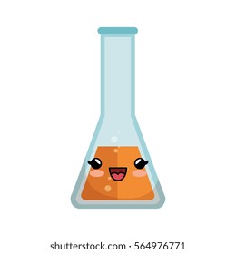 tube test glass character isolated icon