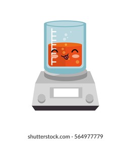 tube test glass character isolated icon