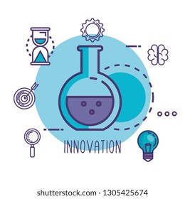tube test with innovation icons