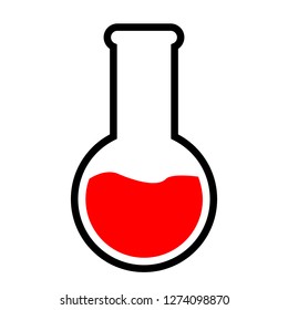 tube test isolated icon vector illustration