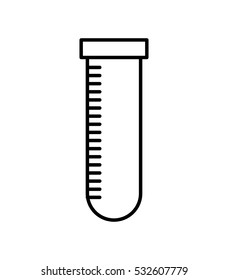 tube test isolated icon vector illustration design