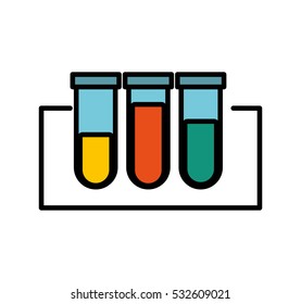 tube test isolated icon vector illustration design