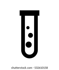 tube test isolated icon vector illustration design