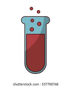 tube test isolated icon vector illustration design