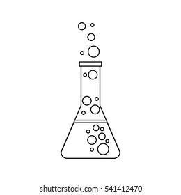 tube test isolated icon vector illustration design