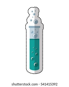 tube test isolated icon vector illustration design