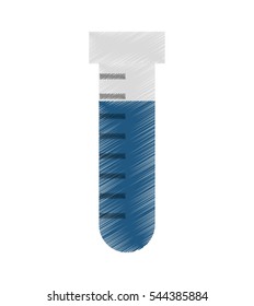 tube test isolated icon vector illustration design