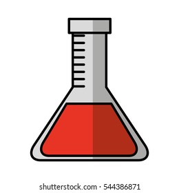 tube test isolated icon vector illustration design