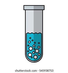 tube test isolated icon vector illustration design