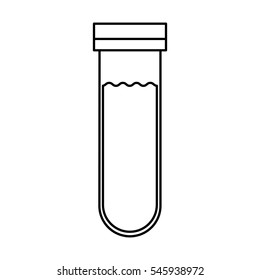 tube test isolated icon vector illustration design