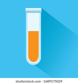 tube test laboratory in blue background vector illustration design