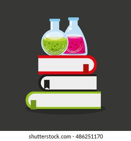 tube test laboratory experiment icon vector illustration design